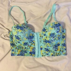 Floral bustier