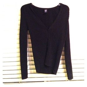 Black cardigan sweater