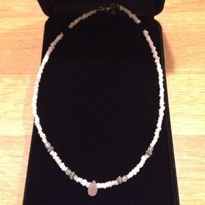 Pink choker necklace