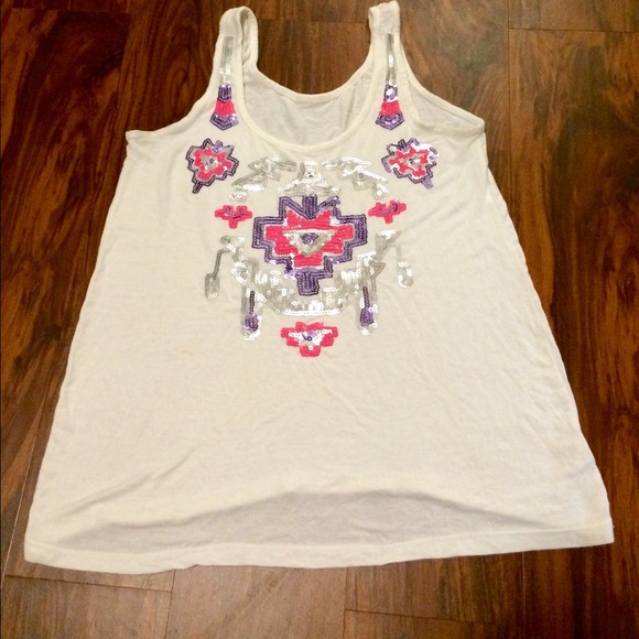 Aztec sequin top