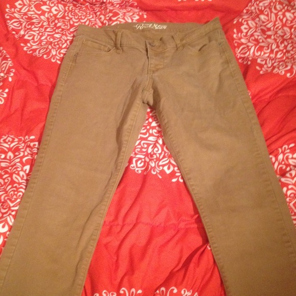 Tan stretchy skinny jeans
