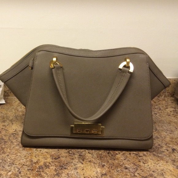 Zac Posen saffiano leather purse