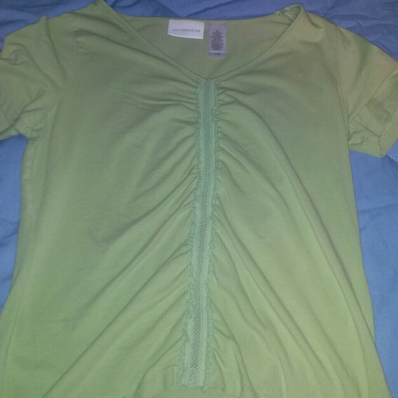 Green Liz Claiborne short sleeve shirt