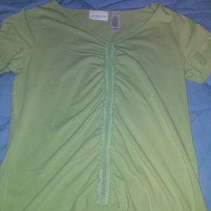 Green Liz Claiborne short sleeve shirt