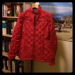 Woolrich Red Quilted Coat