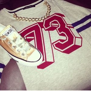 Zara Varsity sweater dress