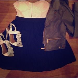 Black and white dress