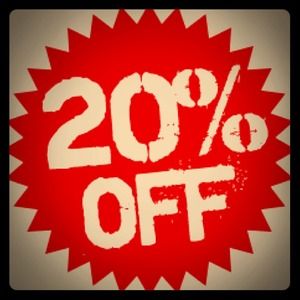 FLASH SALE: 20% OFF