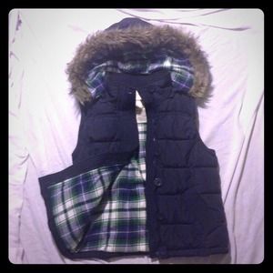 Navy Puffer Vest