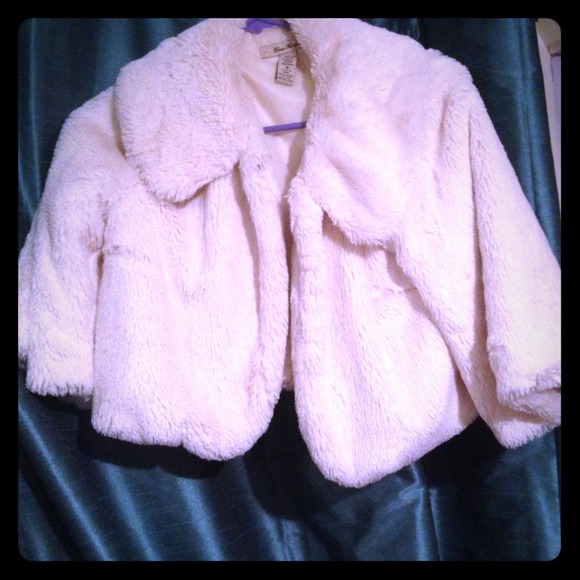 White Faux Fur Coat