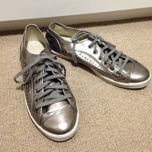 Metallic Aldo sneakers