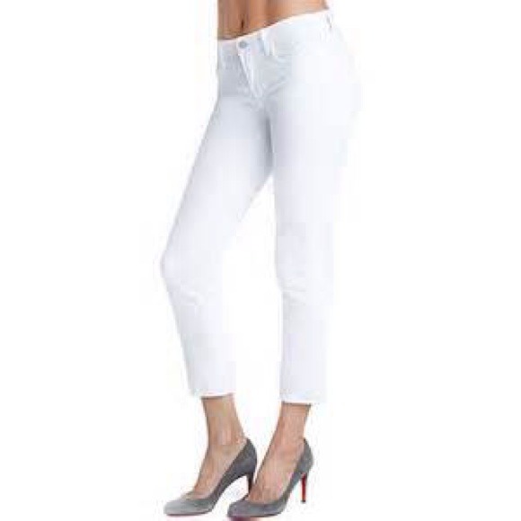 J Brand White Denim Ankle skinny Jeans