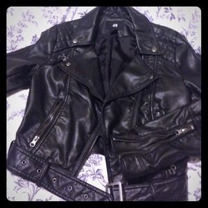 Faux leather jacket