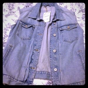 Denim vest from Zara