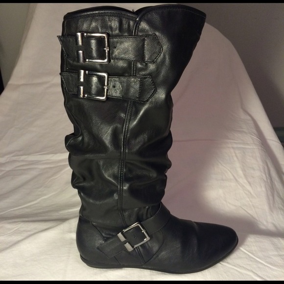 Black Slouchy  Boots