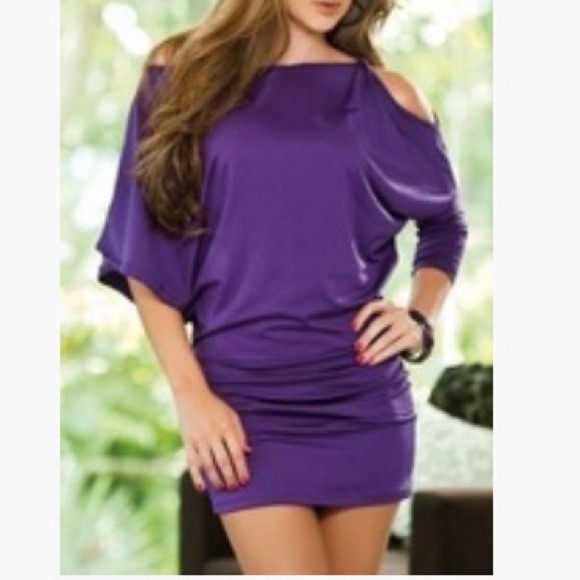 Sexy and elegant purple dress.