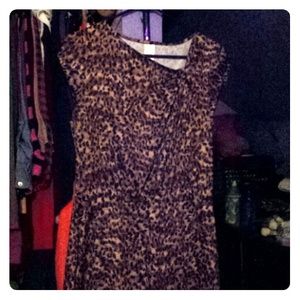 Leopard print dress