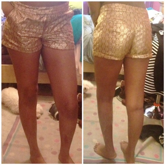 Charlotte Russe Pants - ✨ FLASH SALE! ✨ Charlotte Russe Gold Shorts