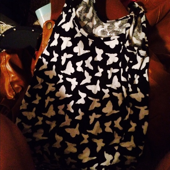 Butterfly print tank