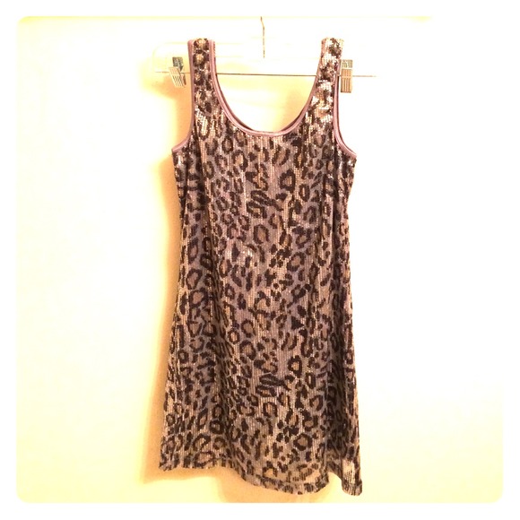 Sequined leopard print tunic