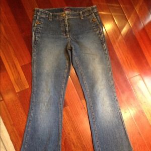 Cache 4 pocket flare leg jeans