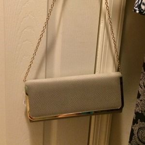 Silver & gold clutch