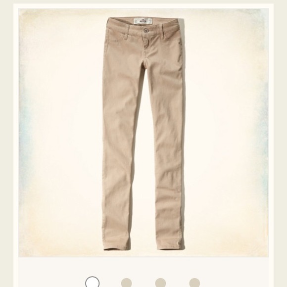 Hollister co khaki skinny jeans