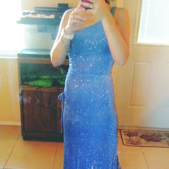 Light blue glittery dress