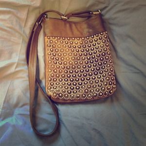 Chocolate cross body bag