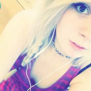 Pink and purple striped tank top.