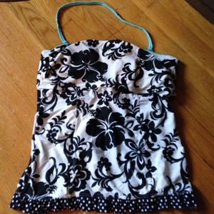 Tankini and shorts swim suit