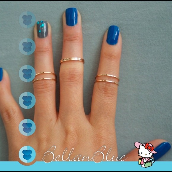Jewelry - 🎉HPx5🎉 - 5 mid knuckle rings- SILVER/GOLD