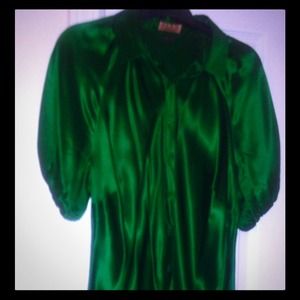 Thomas Pink emerald green pure silk blouse-US 10