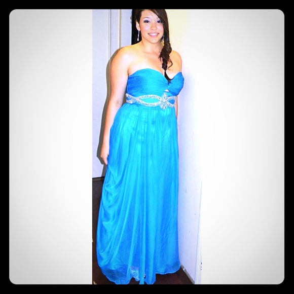 Turquoise Prom Dress 💃🔵 - Picture 1 of 2