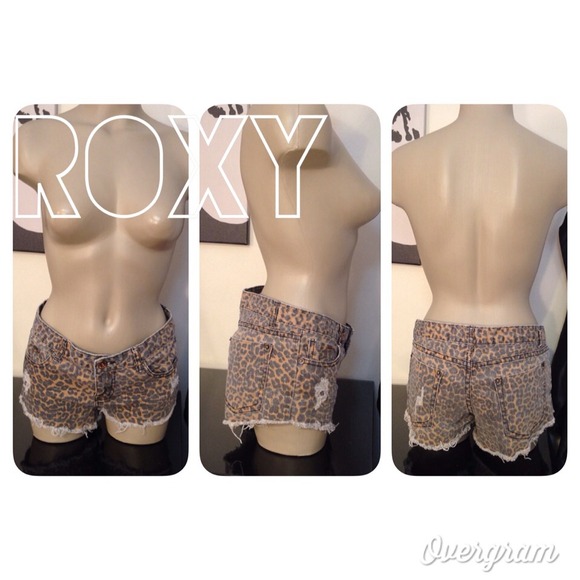 Roxy Leopard Print Shorts