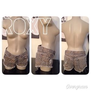 Roxy Leopard Print Shorts