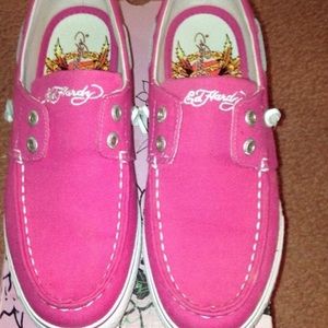 Pink Slip On Shoes by Ed Hardy SALE