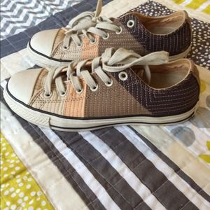 Converse Patchwork Warm Toned Sneakers Size W7