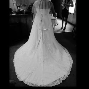 Designer Wedding dress from davids bridal size 16w