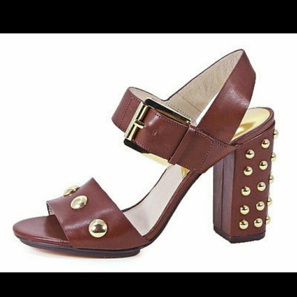 Linden Leather Brown Sandals Michael Kors size 8.5