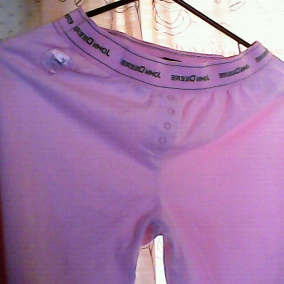 Cute John Deere sleepwear pants in pink!!