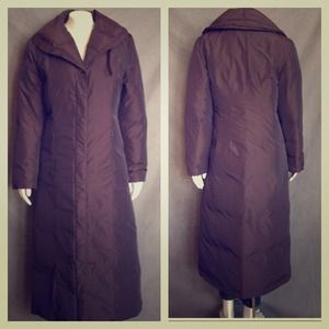 Down filled long winter coat by Dana Buchman