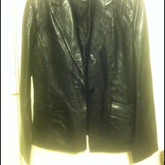 ALFANI Leather Jacket Small
