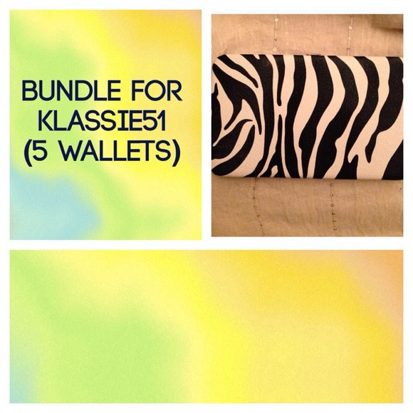 Bundle of 5 wallets for posher.