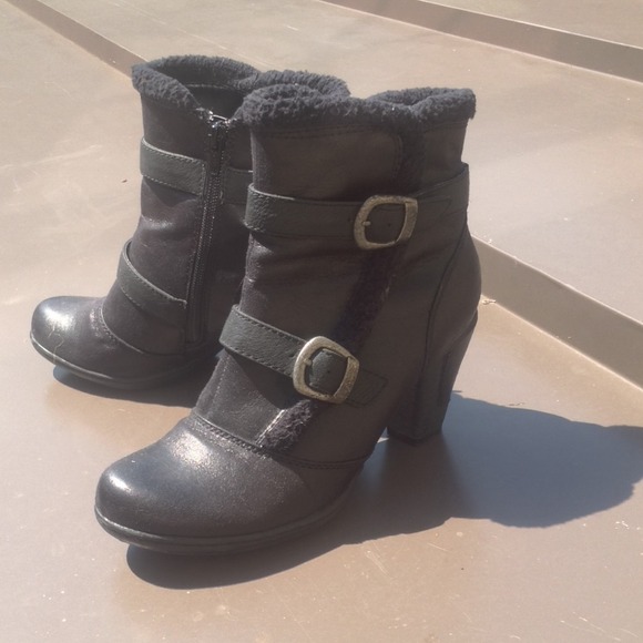 Black ankle boots