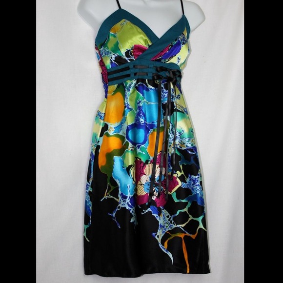 🌟REDUCED🌟Anthropologie VARGAS 100% Silk Dress