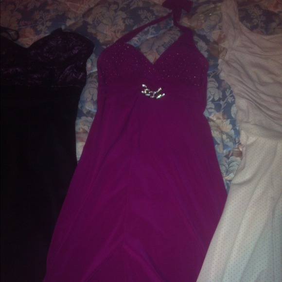 Semi formal prom dress. Halter top.