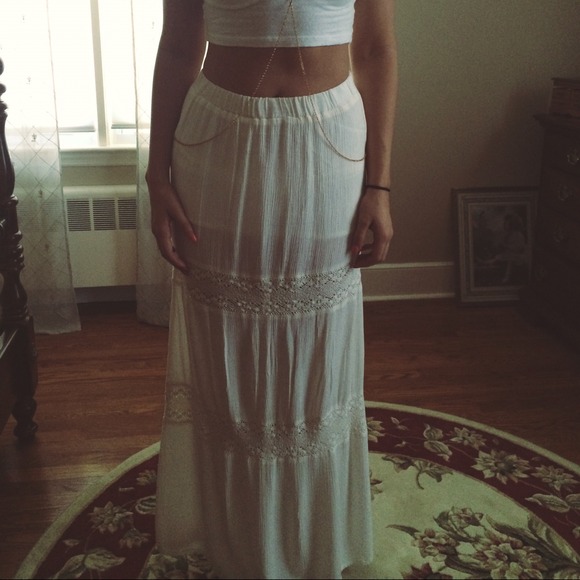 White Maxi Skirt