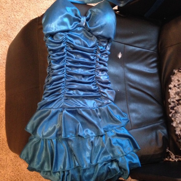 Ruffle celebration dress 100% polyester