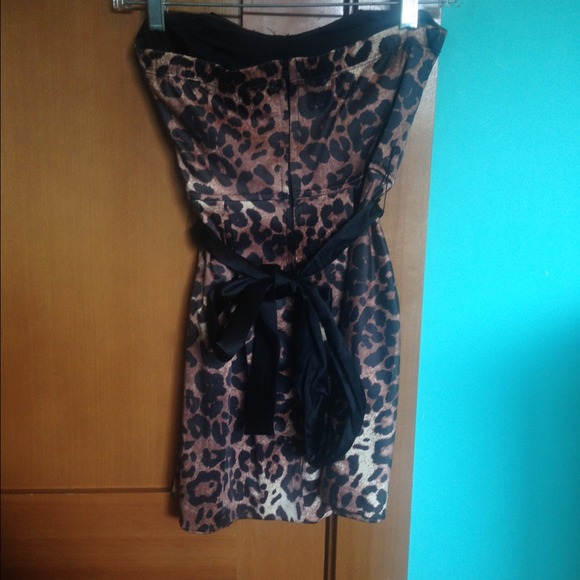 Leopard Print Bedazzled Homecoming/Cocktail Dress - Picture 4 of 4